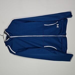 Under Armour blue medium zip up athletic hoodie